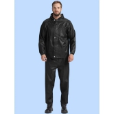 PPTHEFASHIONHUB Black Polyester Mens Raincoat ( Pack of 1 ) - XL