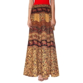 Sttoffa Multi Color Cotton Maxi Skirt - 38