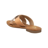 Shoetopia Bronze Womens Flats - None