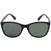 Hrinkar Green Cat-eye Stylish Goggles Black Frame Sunglasses for Women - HRS-BT-06-BK-BK-GRN