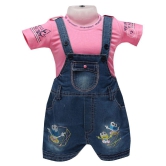 Balloons Multicolor Denim Rompers - 0-6 Months