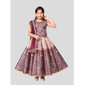 Aarika Brown Silk Girls Lehenga Choli Set ( Pack of 1 ) - None