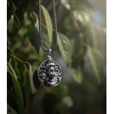 Hanuman Ji Pendant Oxodaised Silver Chain