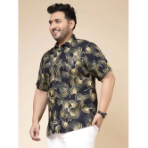 Rigo Rayon Slim Fit Printed Half Sleeves Mens Casual Shirt - Navy ( Pack of 1 ) - None