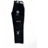 ICONIC ME-Kids Boys New Trendy Printed Cotton Black Jeans. - None