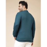 Rigo Cotton Slim Fit Solid Full Sleeves Mens T-Shirt - Teal ( Pack of 1 ) - None