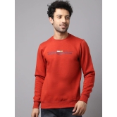 Rodamo Men Rust Round Neck Sweatshirts