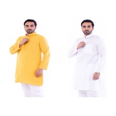 DESHBANDHU DBK Multi Cotton Kurta Pack of 2 - None