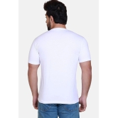 Wild West Cotton Blend Regular Fit Solid Half Sleeves Mens T-Shirt - White ( Pack of 1 ) - None