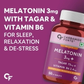 Carbamide Forte Melatonin 3mg with Tagara 75mg Sleeping Aid Pills – 90 Tablets