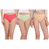 Eves Beauty Women Hipster Multicolor Panty-l / Multi / Cotton Blend