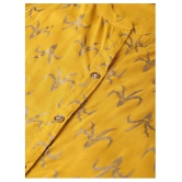 KSUT Yellow Viscose Straight Kurti - XL