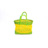 Handwoven Market Basket with Double Handles