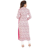 Rangun - Pink Rayon Women's Angrakha Kurti ( Pack of 1 ) - M