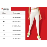 ADORNA Cotton Blend Ankle Length Leggings for Women with Goodness of Shapewear- Skinny Fit Gym Wear Yoga Pants