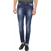 Men Slim Mid Rise Blue Jeans