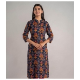 MAUKA - Multicolor Rayon Women's Straight Kurti ( Pack of 1 ) - None