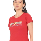 Sugr - Cotton Blend Regular Red Womens T-Shirt ( Pack of 1 ) - None