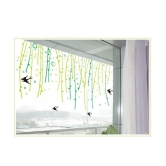 Asmi Collection Beautiful creepers and Birds Nature Sticker ( 140 x 150 cms )