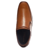 KHADIM Slip On Genuine Leather Tan Formal Shoes - None