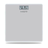 Healthgenie Electronic Digital Weighing Machine Bathroom Personal Weighing Scale-Weight-180Kg Silver