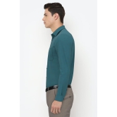 Men Green Slim Fit Formal Full Sleeves Formal Shirt