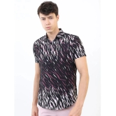 Ketch 100% Cotton Slim Fit Printed Half Sleeves Mens Casual Shirt - Black ( Pack of 1 ) - None