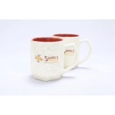 Khurja Souvenir Mug (Set of 2) Matt White 3