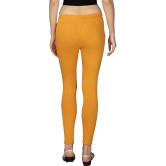 KARARO JEGGINGS - Cotton Blend Skinny Fit Yellow Womens Jeggings ( Pack of 2 ) - None