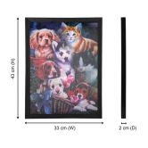 Saf 5D Animal Painting With Frame