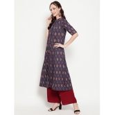 Antaran - Blue Cotton Womens Straight Kurti ( Pack of 1 ) - None