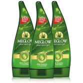 Meglow Aloevera Gel For All Skin Types With Cucumber Extracts 125 g Each Pack Of 3