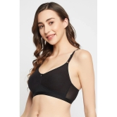 Clovia Pack of 1 Cotton Non Padded Womens T-Shirt Bra ( Black ) BR3007P13 - None