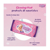 Babit Baby Wet Wipes | Alcohol Free with Lid Pack of 3 (25 wipes Each)