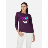 CHOZI - Purple Cotton Regular Fit Womens T-Shirt ( Pack of 1 ) - None