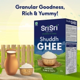 Sri Sri Tattva Shuddh Ghee - Danedar, Pure & Tasty, 1 L