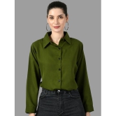 DKGF Fashion - Green Crepe Womens Shirt Style Top ( Pack of 1 ) - None