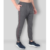 Zeffit - Grey Cotton Blend Mens Joggers ( Pack of 1 ) - XL