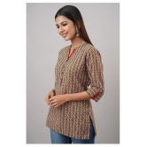 FabbibaPrints Cotton Tunics - Beige - 2XL