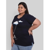 Neo Garments - Navy Blue Cotton Regular Fit Womens T-Shirt ( Pack of 1 ) - 7XL