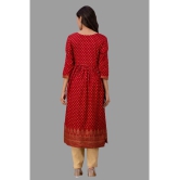 Lee Moda - Maroon Rayon Women''s Flared Kurti ( Pack of 1 ) - None