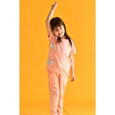 PEACH SILVER BOW TOP-6-7 YEARS / 1N / Multi