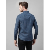 UrbanMark Cotton Blend Slim Fit Checks Full Sleeves Mens Casual Shirt - Blue ( Pack of 1 ) - None