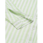 KLOSET By RIAG 100% Cotton Regular Fit Striped Full Sleeves Men's Casual Shirt - Green ( Pack of 1 ) - None