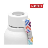 Jaypee White Steel School Water Bottle 690 mL ( Set of 1 ) - White