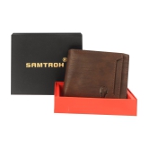 samtroh - PU BROWN Men''s Regular Wallet ( Pack of 1 ) - Brown