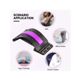 HORSE FIT Stretcher Back Cracking Device - Back Cracker 4 Levels Spine Board, Back Popper Chiro Board for Lower and Upper Back Pain Relief, Adjustable Lumbar Stretcher (Black) - Multi Color