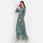 Chikankari Hand Embroidered Kurta Palazzo Set