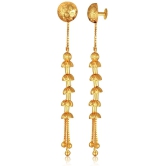 VIVASTRI Golden Drop Earrings ( Pack of 1 ) - Golden