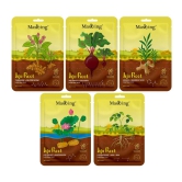 MasKing Jeju Root face sheet mask combo for skin Inflammatory, Brightening & Calming, Ideal for men and women, Pack of 5